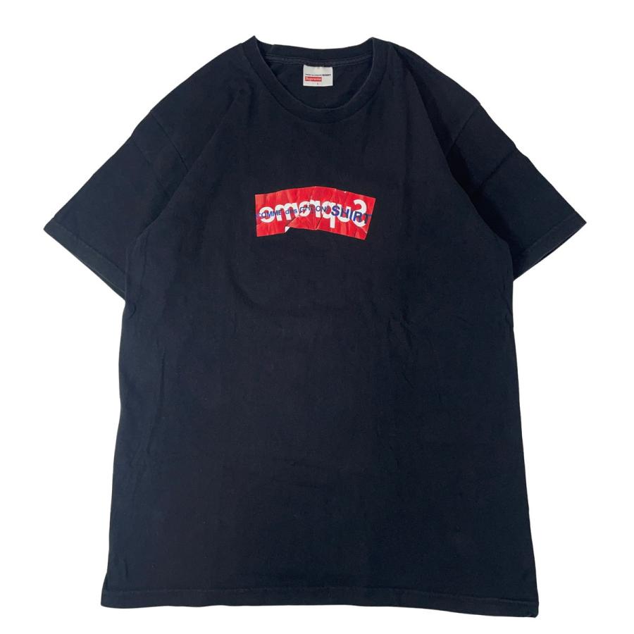 初期 Supreme box logo tee L 紺色赤ボックスTシャツ