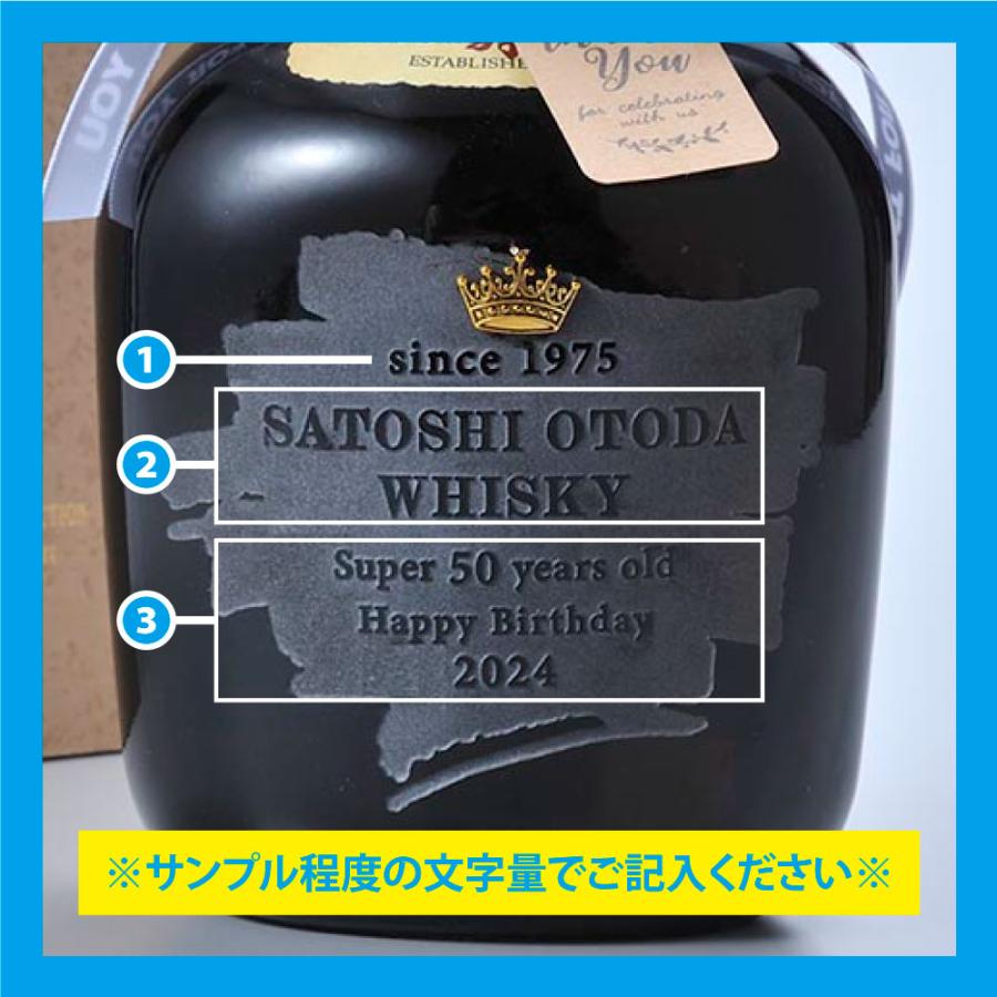 サントリーウイスキー オールド 名入れ ギフト SXX デコボトル