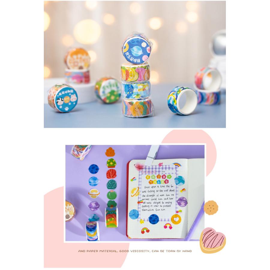 即日出荷/海外マスキングテープ 1枚ずつ剥がせる 透ける 書ける ◇全10