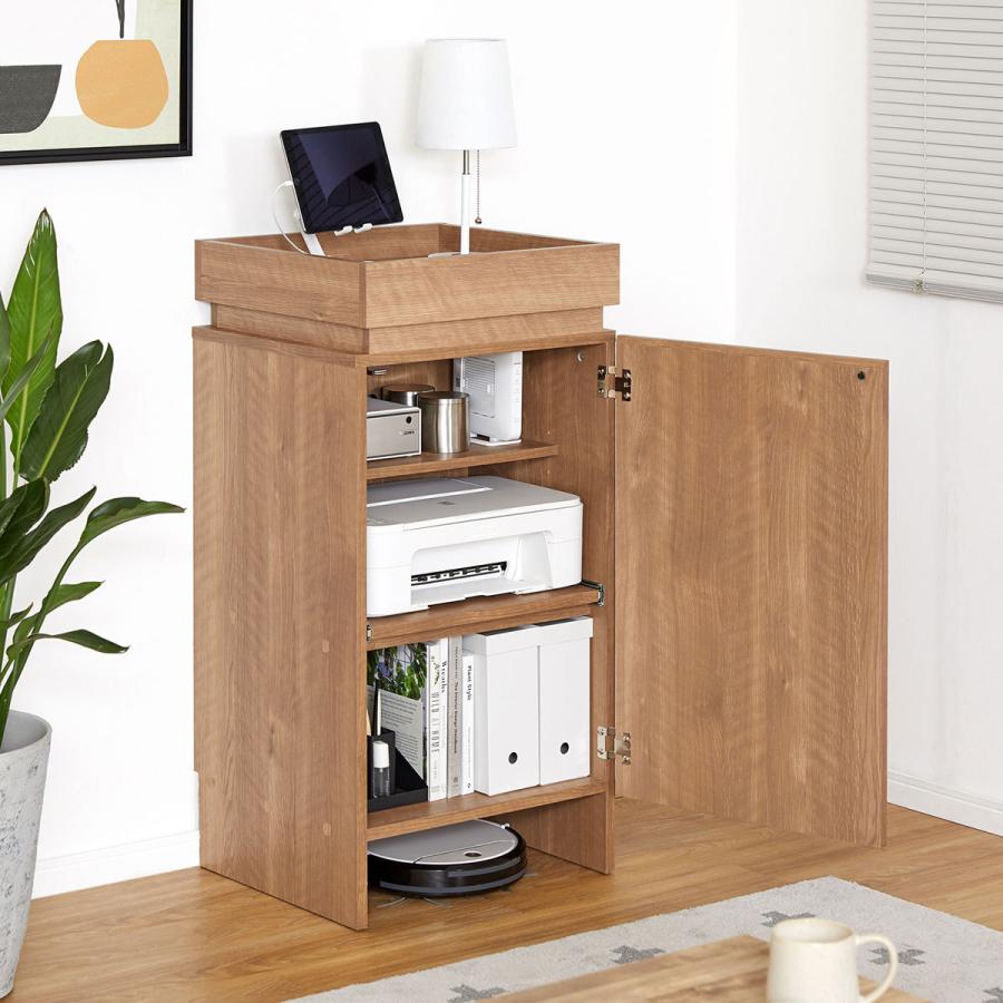 LOWYA（ロウヤ） リビング収納 キャビネット ナチュラル 木製 収納棚