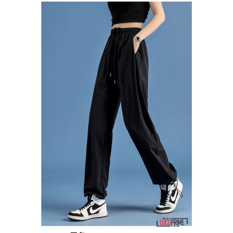 ガウチョパンツ レディース 接触冷感 長ズボン イージーパンツ 薄手