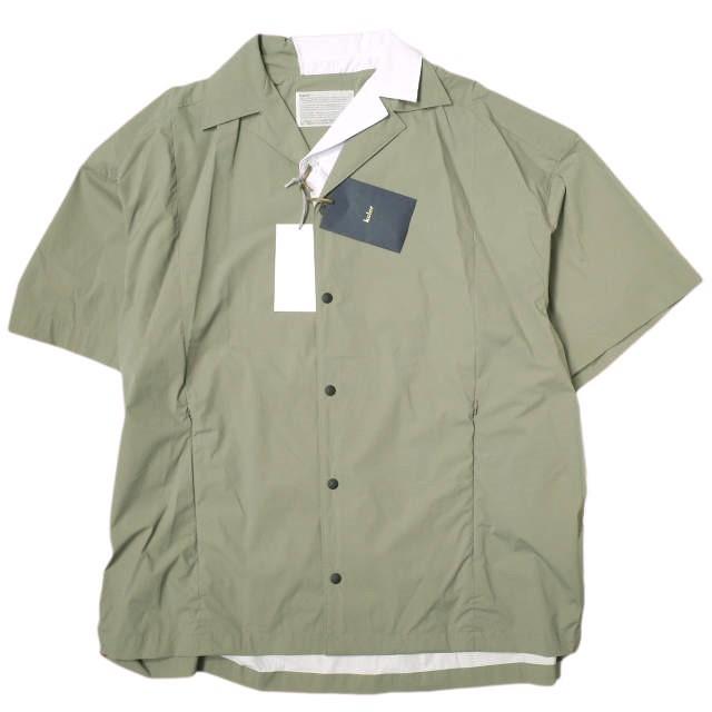 新品 kolor カラー 24SS 日本製 二重襟 ドッキングオープンカラー