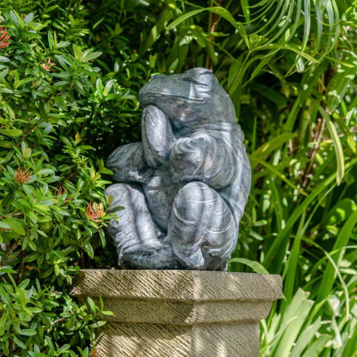 アジアン雑貨 バリ島 雑貨 石 カエルの置物 蛙の置物 庭 カエル 蛙