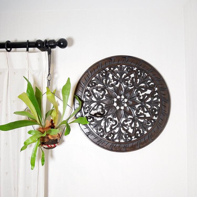 レリーフ 木製 木彫り MDF パネル バリ アジアン雑貨 インテリア