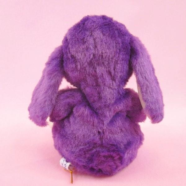 うさぎのぬいぐるみ ロップイヤーウサギ グレープ（紫）S 日本製 誕生