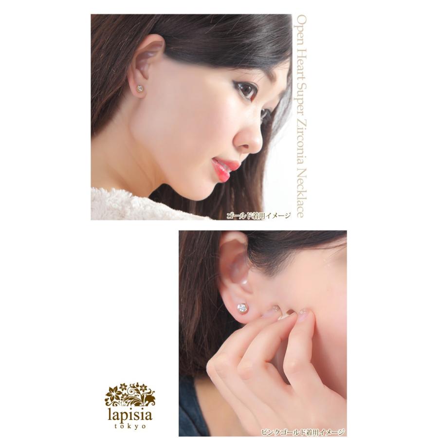 スワロフスキー ピアス レディース 一粒 ベゼル 0.5ct ゴールド ピンク