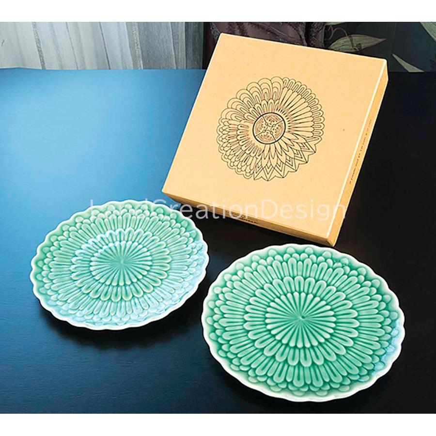 JENGGALA】BREAKFAST PLATE BY TOMOKO KONNO (2PC) GREEN