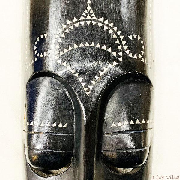 アジアン お面 壁掛け 仮面 マスク 人 インテリア オブジェ 原人 民族