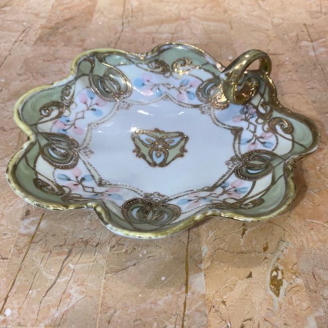 ノリタケ オールドノリタケ RCニッポンマーク 金彩盛上 手付 皿