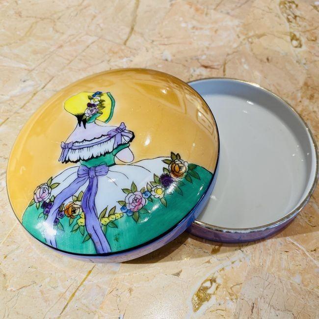 ノリタケ オールドノリタケ デコレディー ラスター彩 パウダーケース