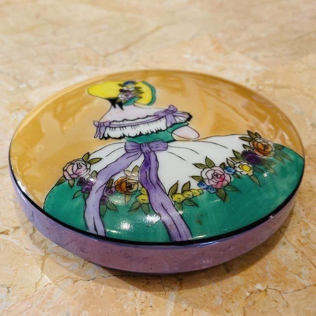 ノリタケ オールドノリタケ デコレディー ラスター彩 パウダーケース