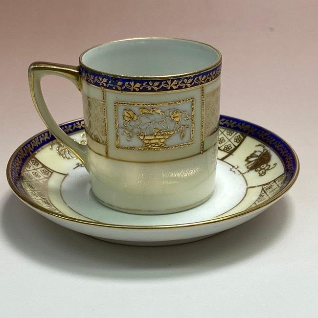 ノリタケ オールドノリタケ 金彩デミタス カップ＆ソーサー : リビング