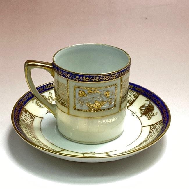 ノリタケ オールドノリタケ 金彩デミタス カップ＆ソーサー : リビング