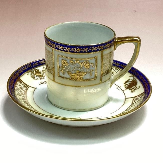 ノリタケ オールドノリタケ 金彩デミタス カップ＆ソーサー : リビング