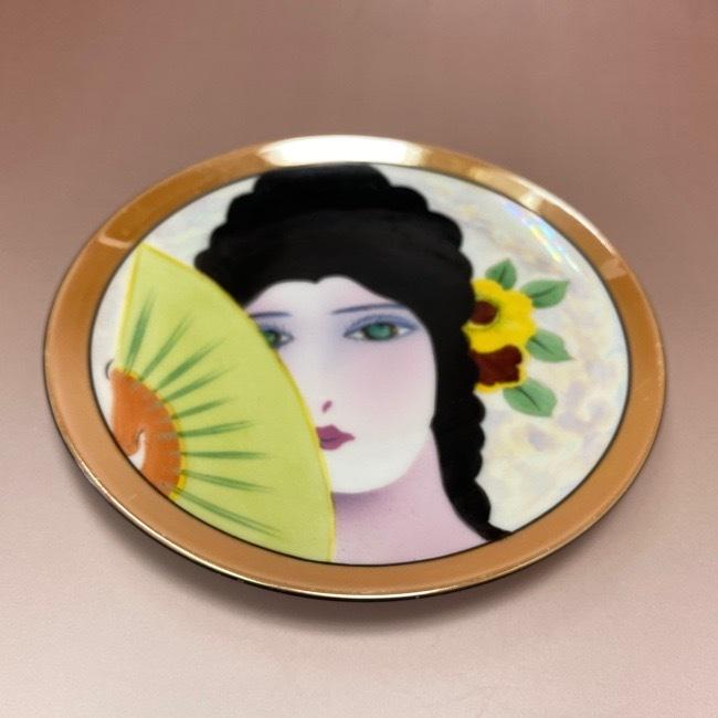 ノリタケ オールドノリタケ アールデコ デコレディプレート グリーン