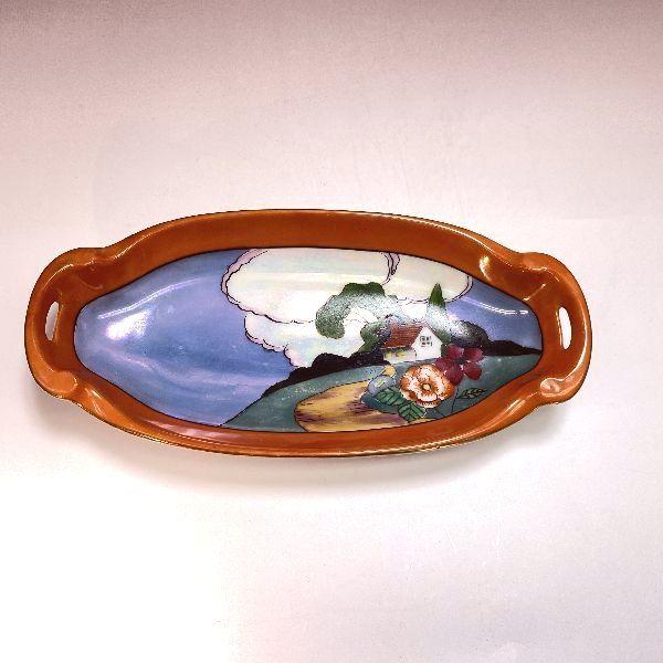 オールドノリタケ/デコレディ/ゴンドラ/香水瓶】アールデコ/ラスター彩