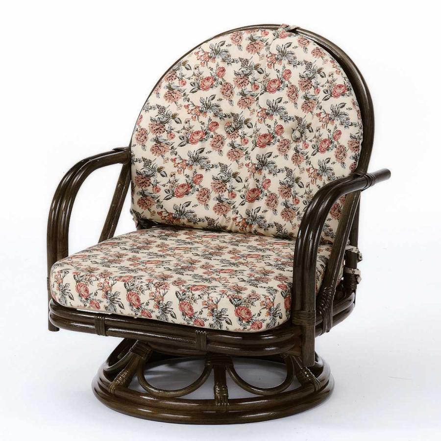 ラタンチェア 360度 回転式 籐家具 ひじ掛け 昭和レトロ 今枝商店 籐