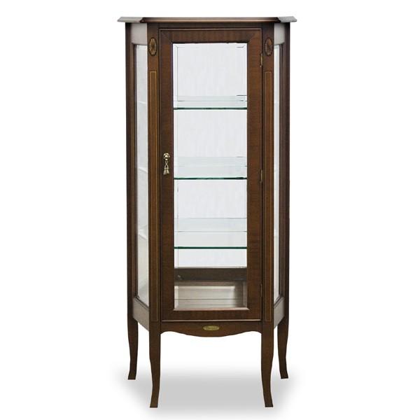 コレクションラック キュリオケース クラシック調 猫脚 Venezia 約幅