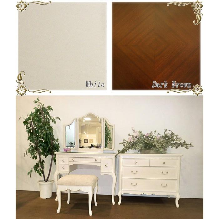 チェスト 3段 洋タンス クラシック調 猫脚 フルール 幅85cm （ 開梱