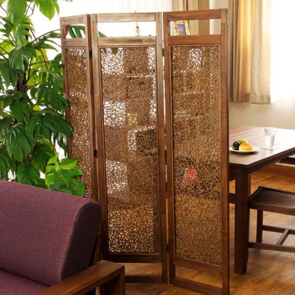 アジアンパーテーション 木製 間仕切り インドネシア アジアン