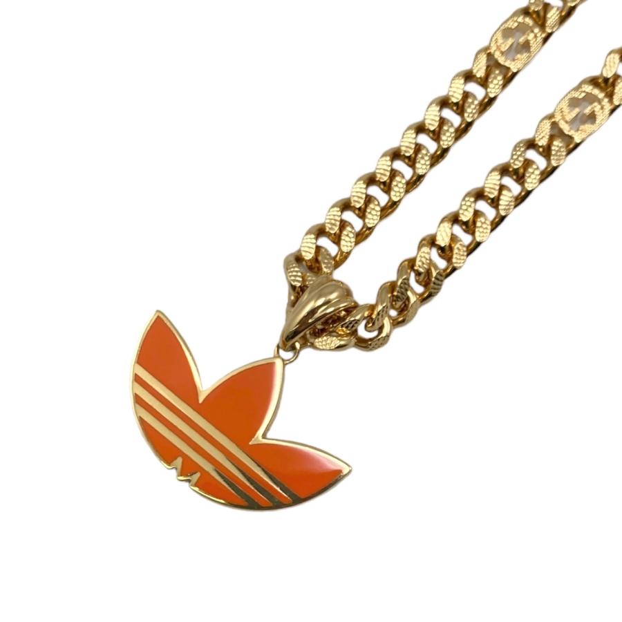 ADIDAS X GUCCI グッチ×アディダス ネックレス トレフォイルペンダント