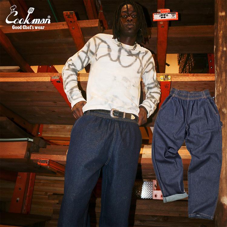 COOKMAN（クックマン） Carpenter's Pants Denim Navy カーペンターズ
