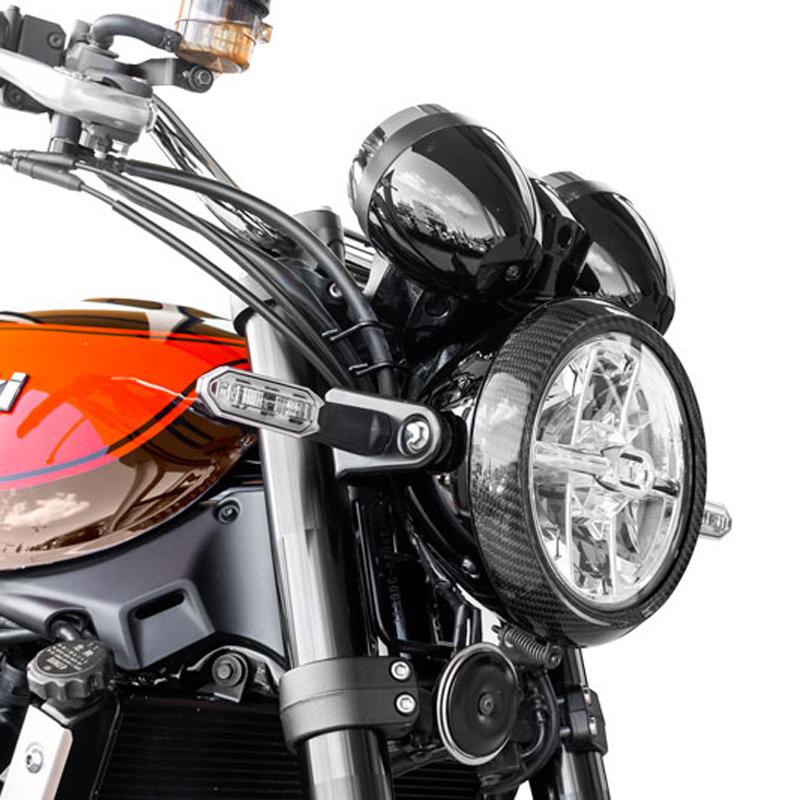 カワサキ Z900RS カーボンヘッドライトリム アーキ : モトパーツ