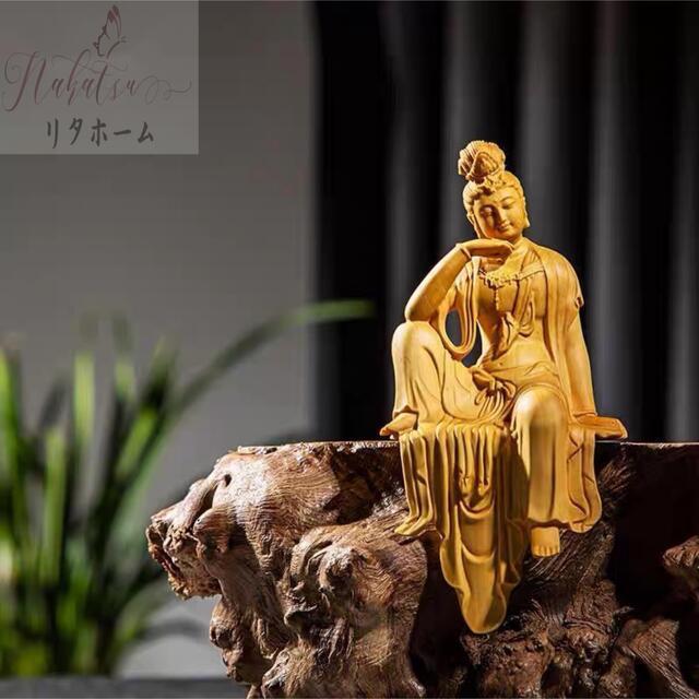 禅意観音菩薩の仏像の置物