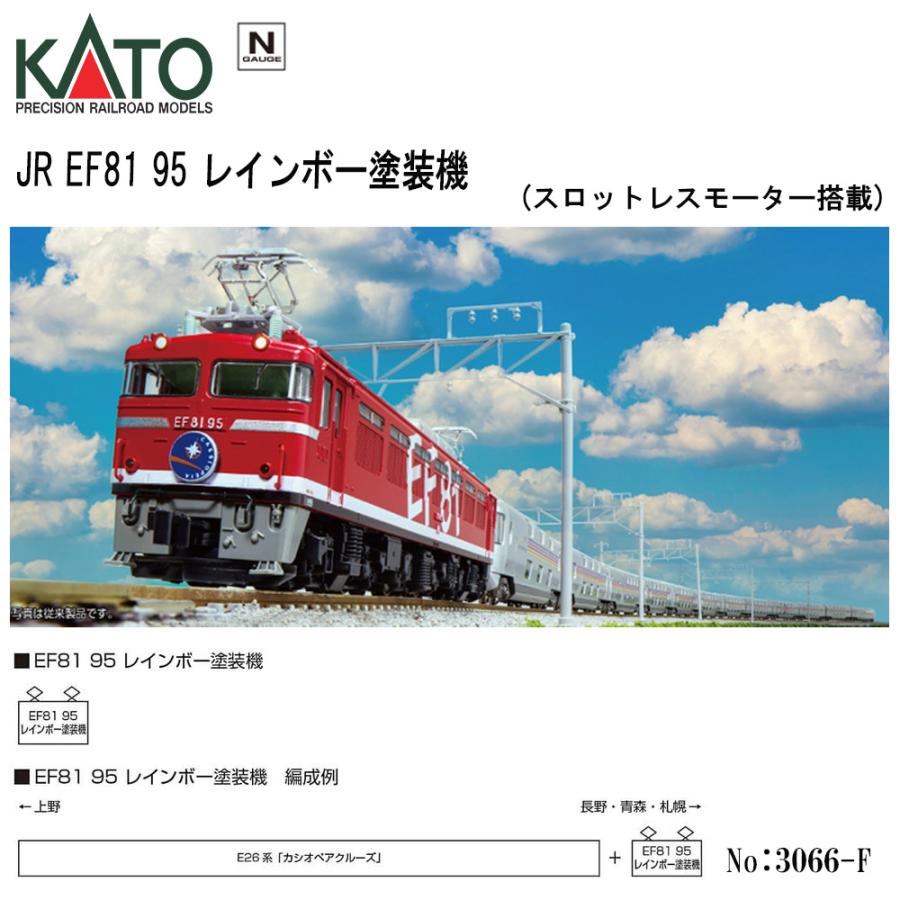 カトー（KATO） 即納 KATO No:3066-F JR EF81 95 レインボー塗装機 N