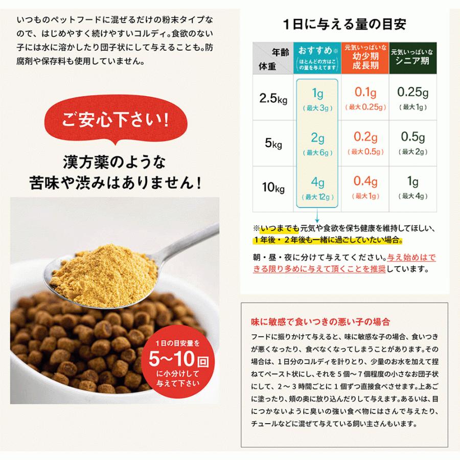 モノリス 犬用 猫用 ペット サプリメント コルディG100g 5個セット