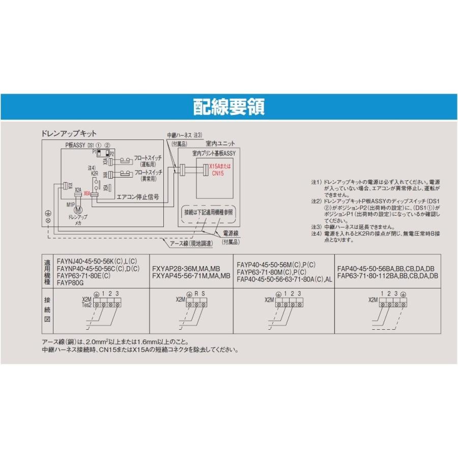 ドレンアップキット K-KDU572HV ダイキン工業製スカイエア・ビル用