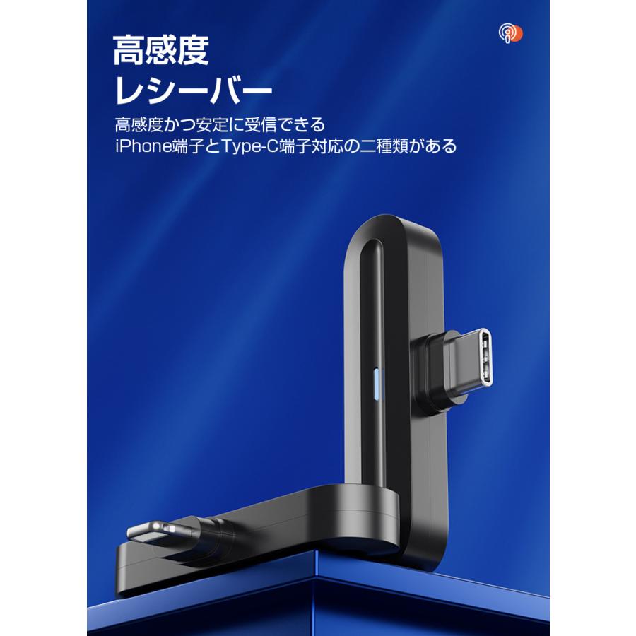 ワイヤレスマイクラべリアマイク 4個セット Type-C対応 ワイヤレス