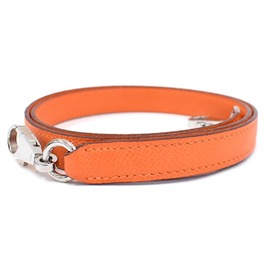 HERMES（エルメス） 1点限定 ショルダーストラップ レザー オレンジ系