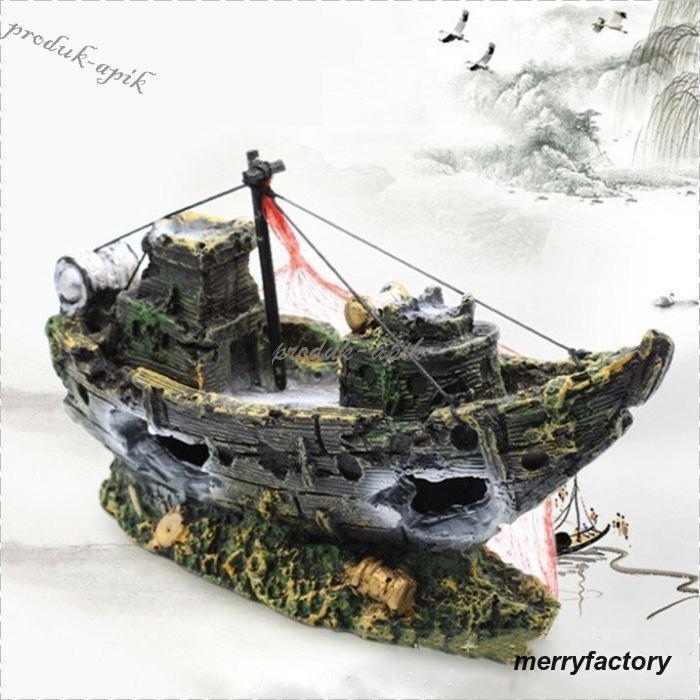 アクアリウム 水槽 オブジェ アクセサリー 沈没船