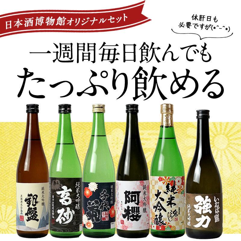 日本酒 厳選6酒蔵の純米大吟醸酒 飲み比べ720ml 6本組セット 送料無料