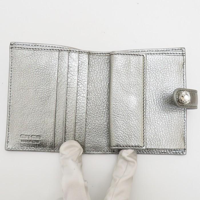 miu miu（ミュウミュウ） マドラス クリスタル 5MV016 二つ折り財布