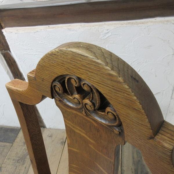 イギリス アンティーク 家具 ダイニングチェア 椅子 イス 木製 オーク