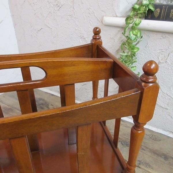 イギリス アンティーク 家具 マガジンラック カンタベリー 収納 6654c