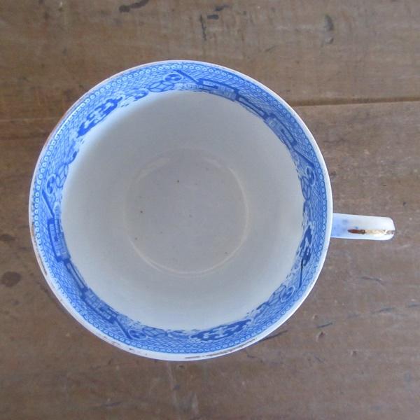 イギリス ブルーウィロー ブルーアンドホワイト カップアンドソーサー