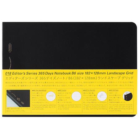 STALOGY エディターズ365デイズノート ランドスケープ 方眼 B6サイズ