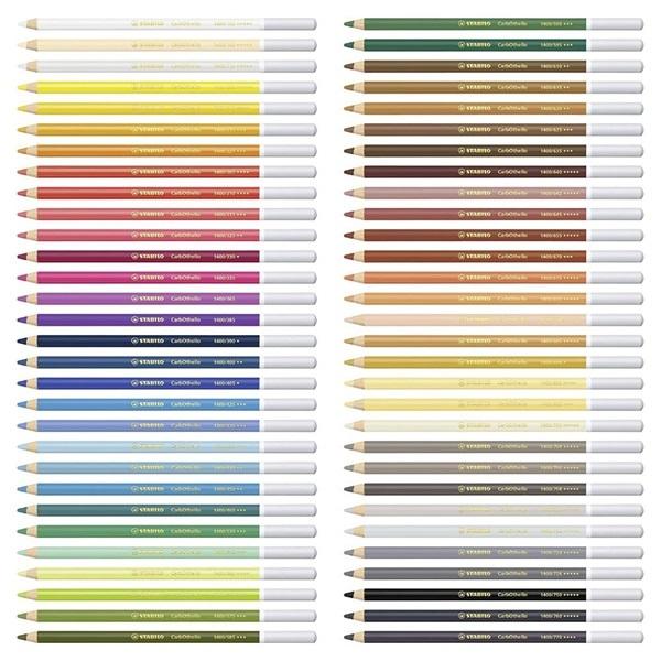 STABILO（スタビロ） 色鉛筆 4.4mm 60色セット 水彩パステル色鉛筆