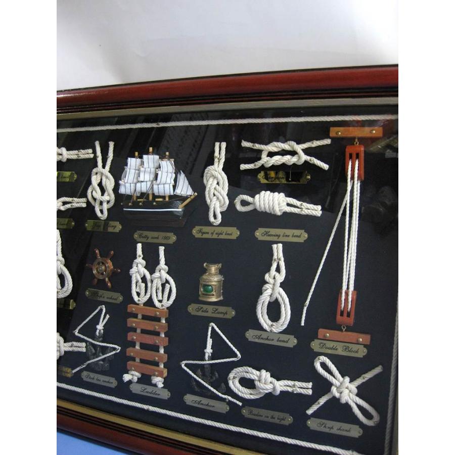 ロープノット額 クラシック プレゼント 父の日 マリンテイスト