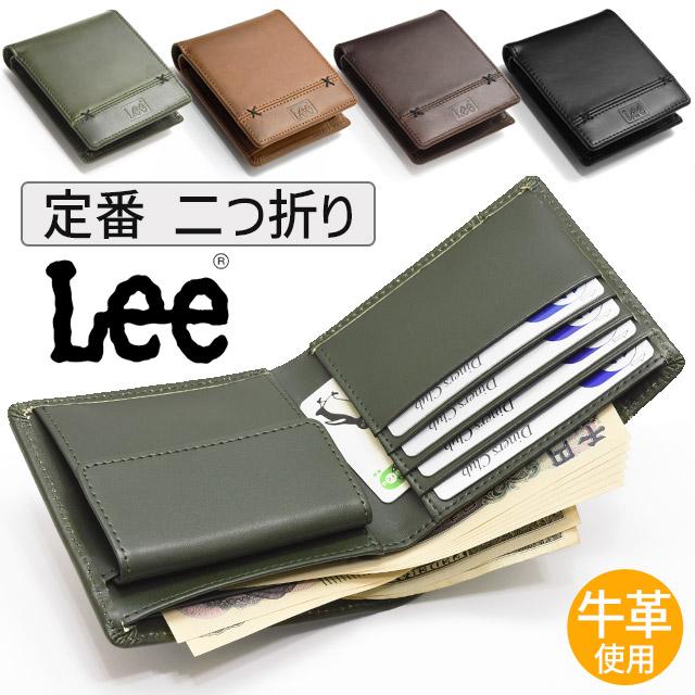 Lee（リー） 二つ折り 財布 小銭入れあり クロスステッチデザイン