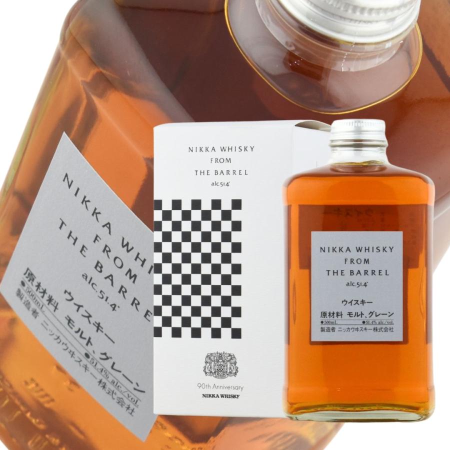 ウイスキー 51.4度 ニッカ フロムザバレル 500ml 1本 90周年カートン