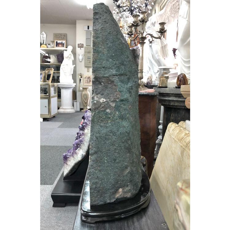 天然石 紫水晶 特大 アメジスト ドーム 原石 H81cm 送料無料 台座付き