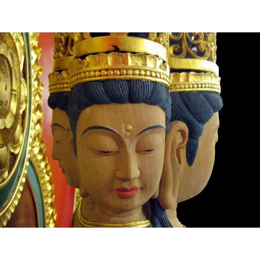 大日如来 四面大日如来 仏像 截金彩色 木彫り彫刻 仏像販売 : 仏像彫刻