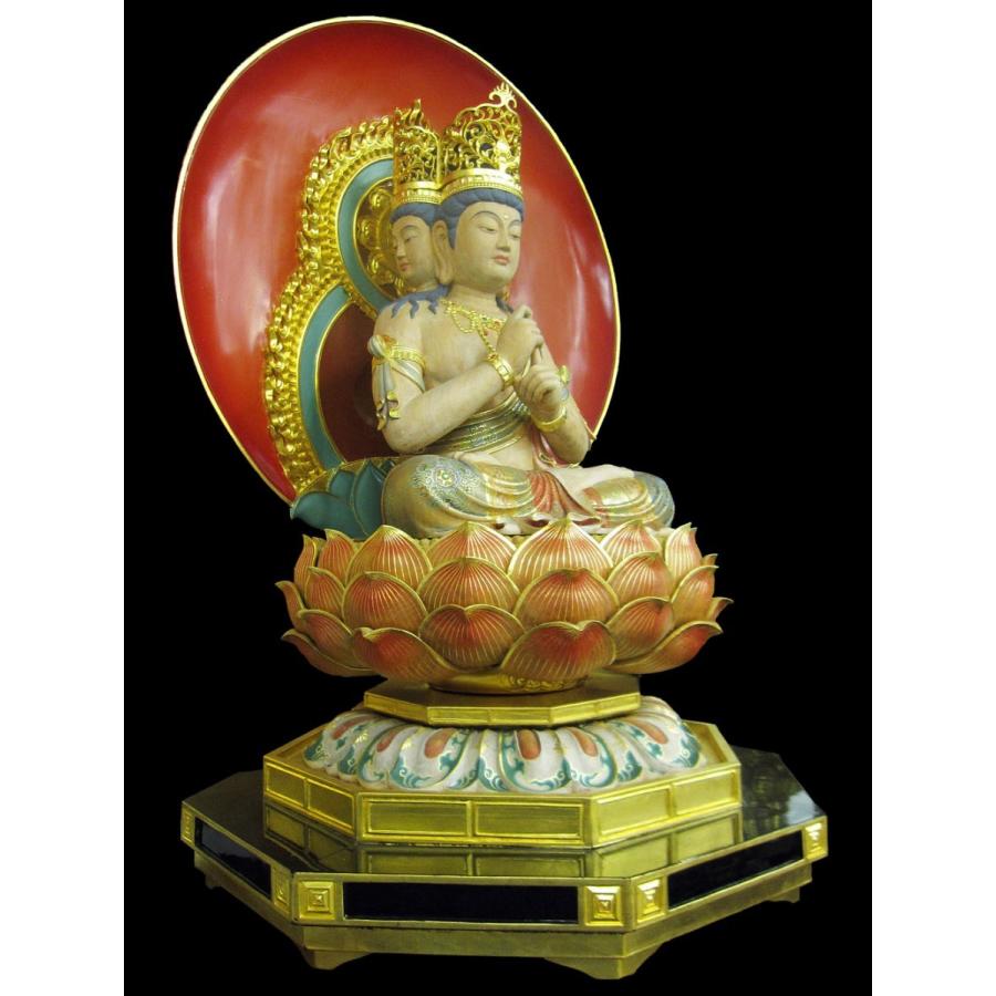 大日如来 四面大日如来 仏像 截金彩色 木彫り彫刻 仏像販売 : 仏像彫刻