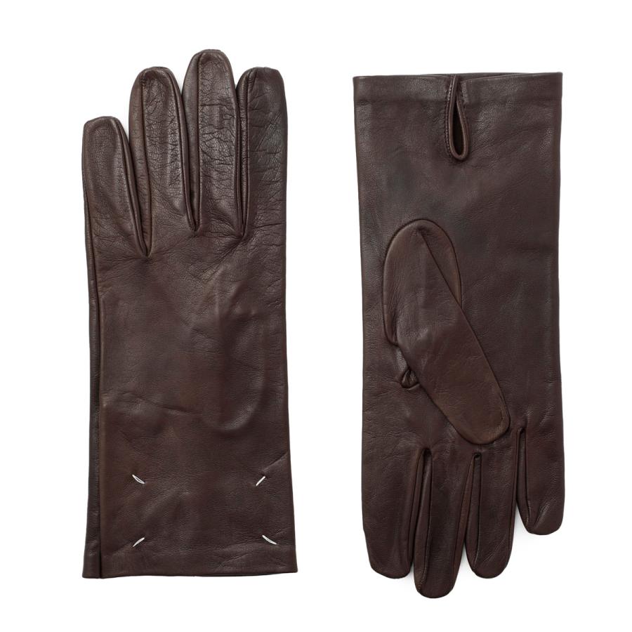 Maison Margiela（メゾンマルジェラ） レザー グローブ 手袋 ブラウン
