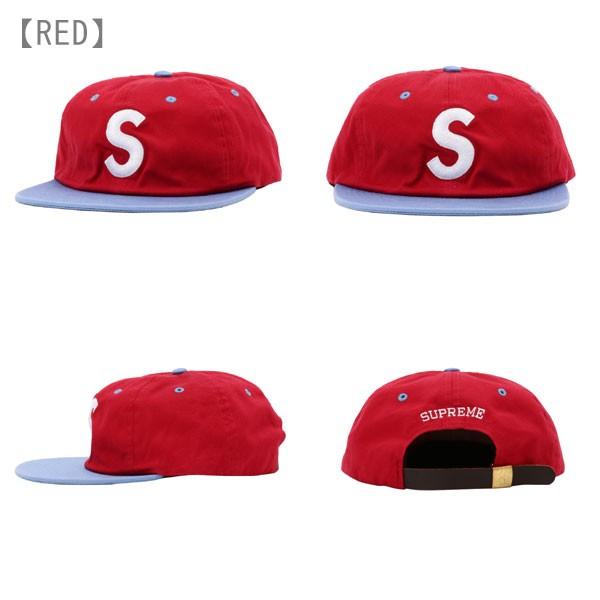 Supreme（シュプリーム） キャップ 帽子 WASHED S LOGO 6-PANEL レッド