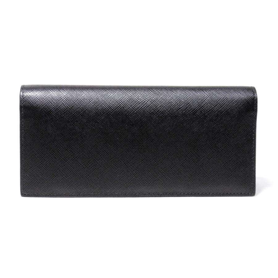 PRADA（プラダ） メンズ長財布 ブラック＋レッド サフィアーノ バイ